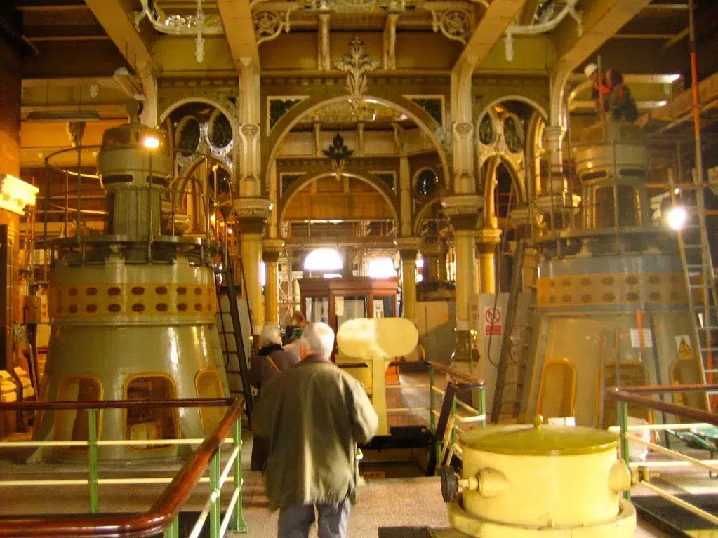 Inside Abbey Mills Pumping Station