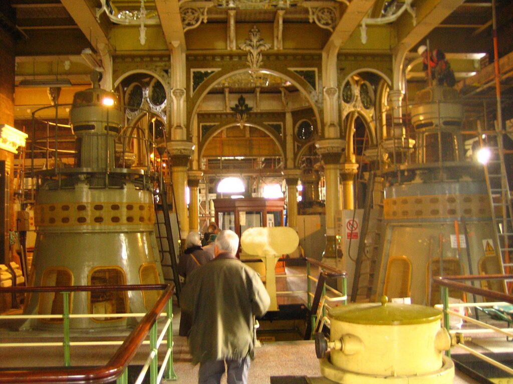 Inside Abbey Mills Pumping Station