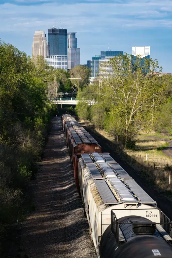 déménagement par voix ferroviaire