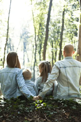 A Family in the Woods
