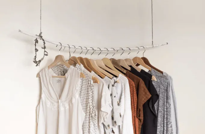 Hanging Clothes on a rack