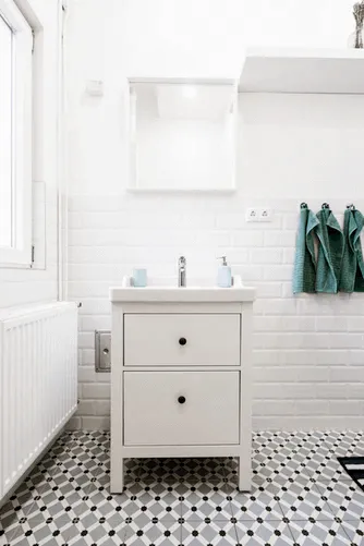 Inside a White Bathroom