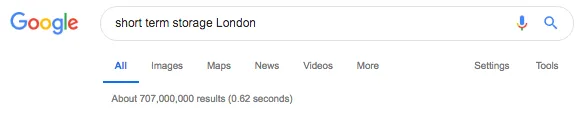 Short Term Storage London