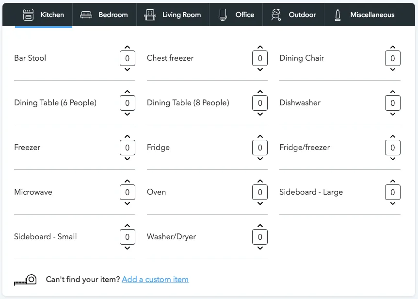 Storage Cost Estimator