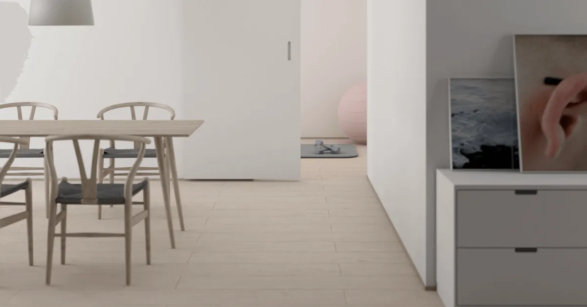 simple and tidy dining room