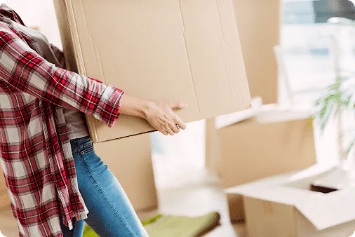 Stockage en garde meuble pendant un déménagement en 2 temps