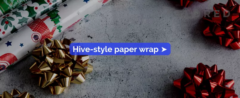 Hive style paper wrap
