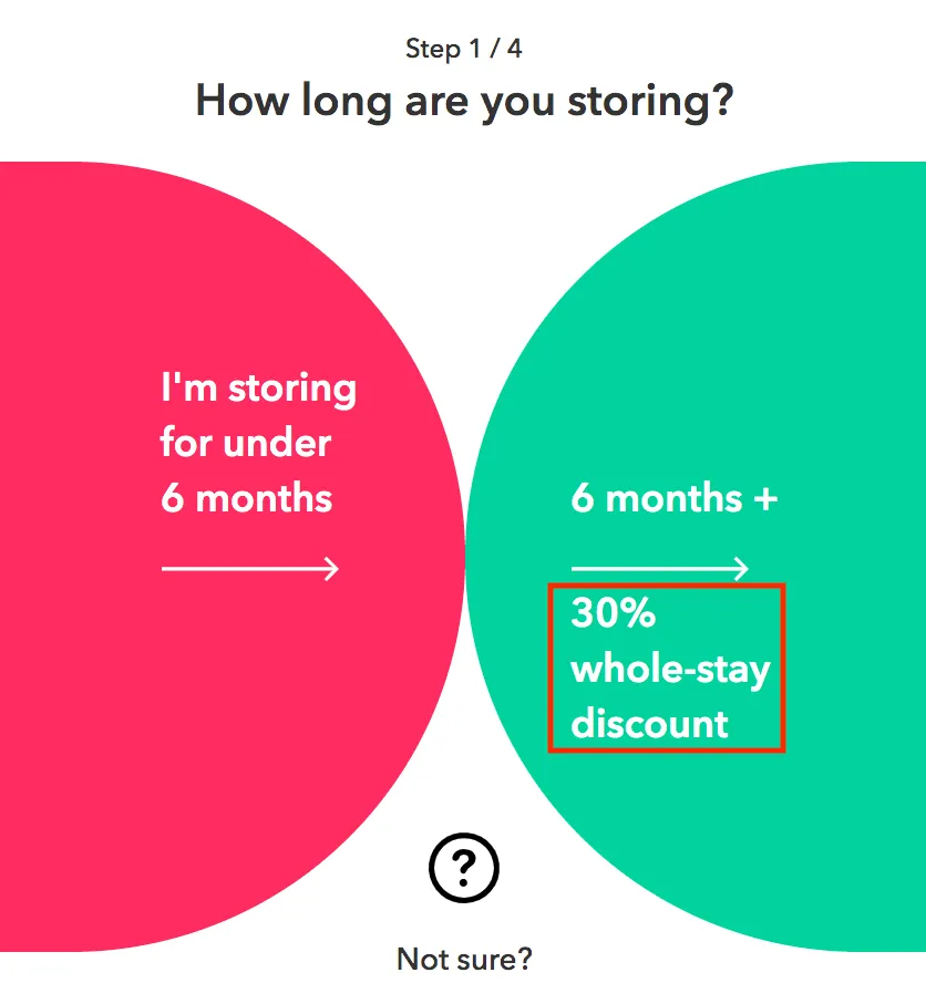 Long Term Storage Discount