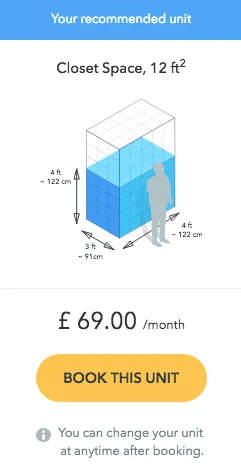 Storage Units Range in Size