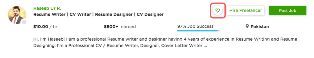 CV Designer-on-Upwork