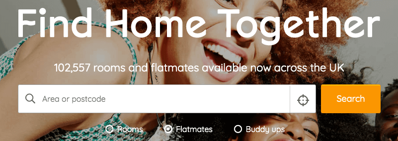 property search engines - SpareRoom