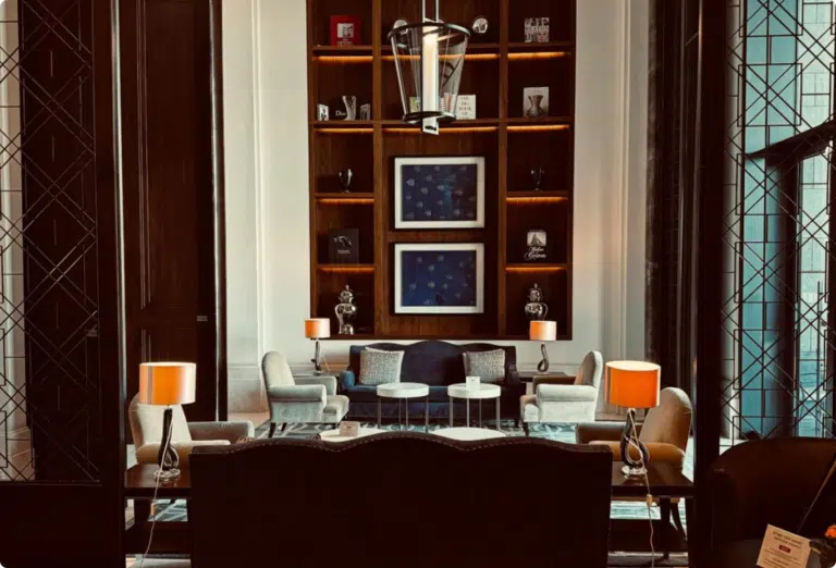 Salon d'hôtel moderne
