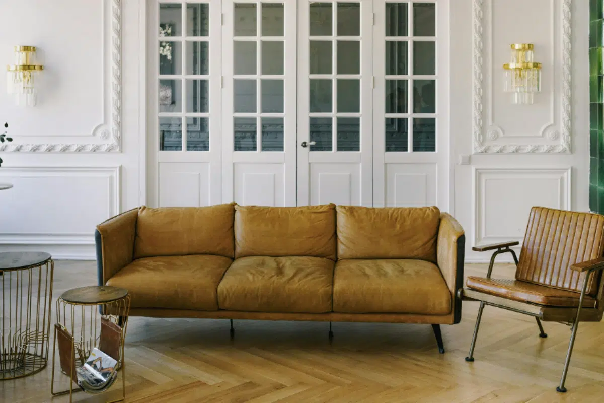 Canapé en cuire moderne