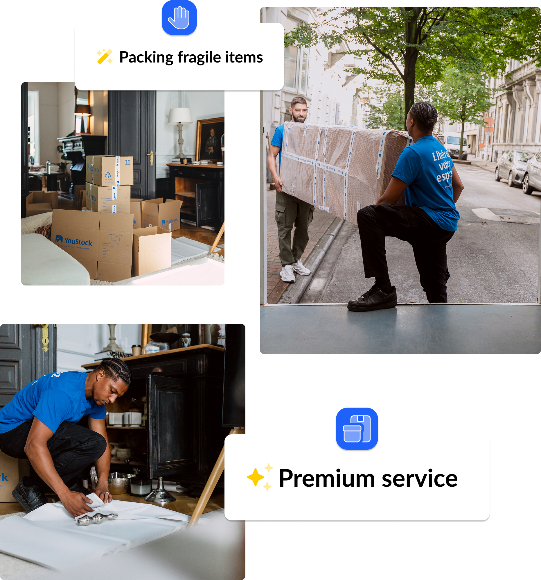 YouStock storage with collection and delivery