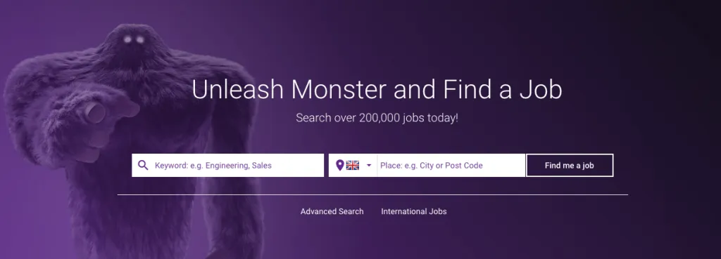 Monster website