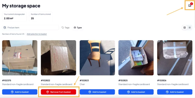 YouStock Delivery Process My Storage Space