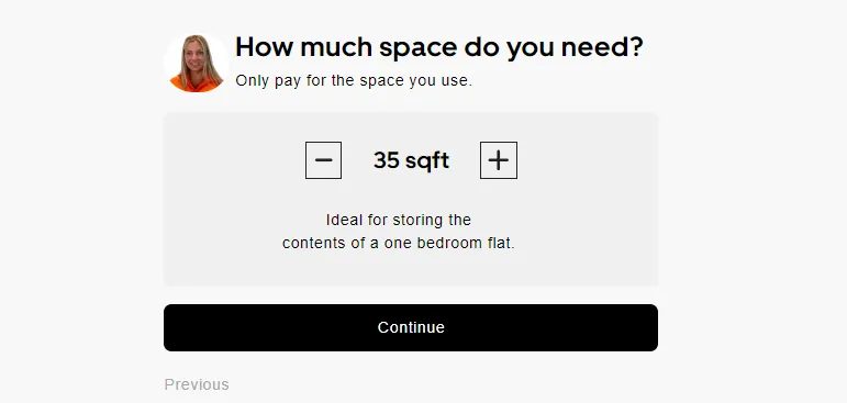 Get a quote with easystorage UK