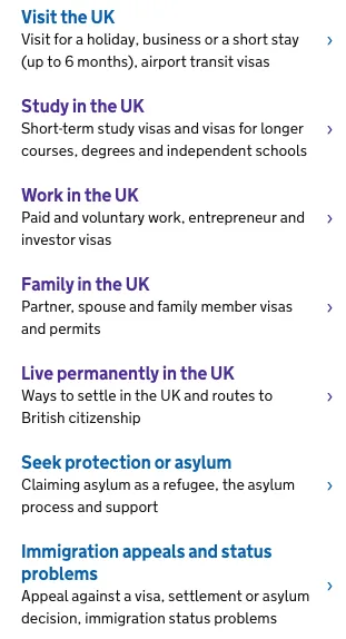 Visas Immigration in the UK