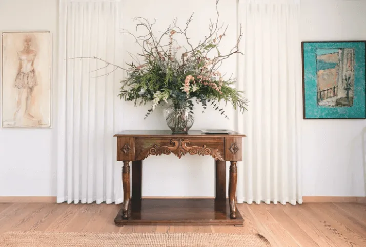 Walls Decorated With Big Pieces of Art