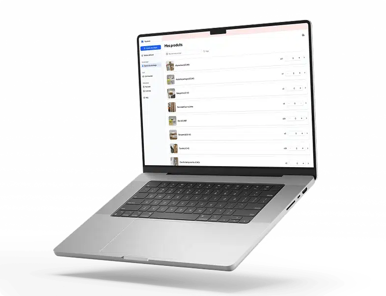 exemple interface outil logistique youstock