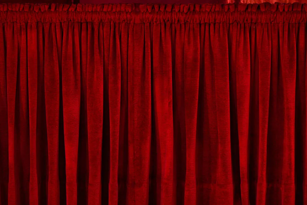 Red curtain