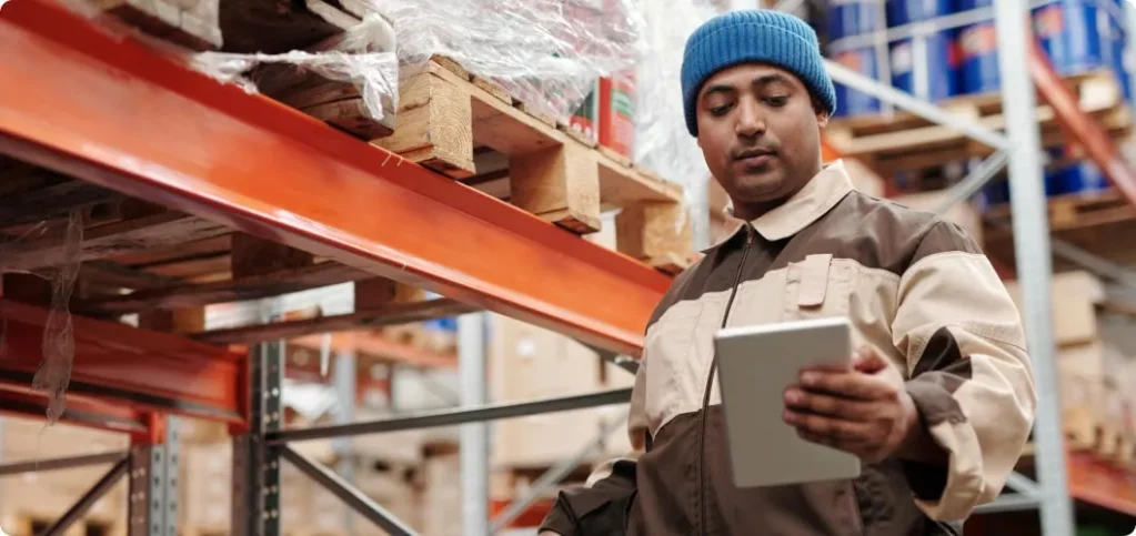 man working in a warehouse