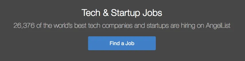 tech and startup jobs angel website