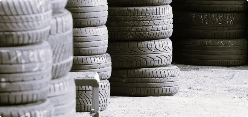 piles of tires