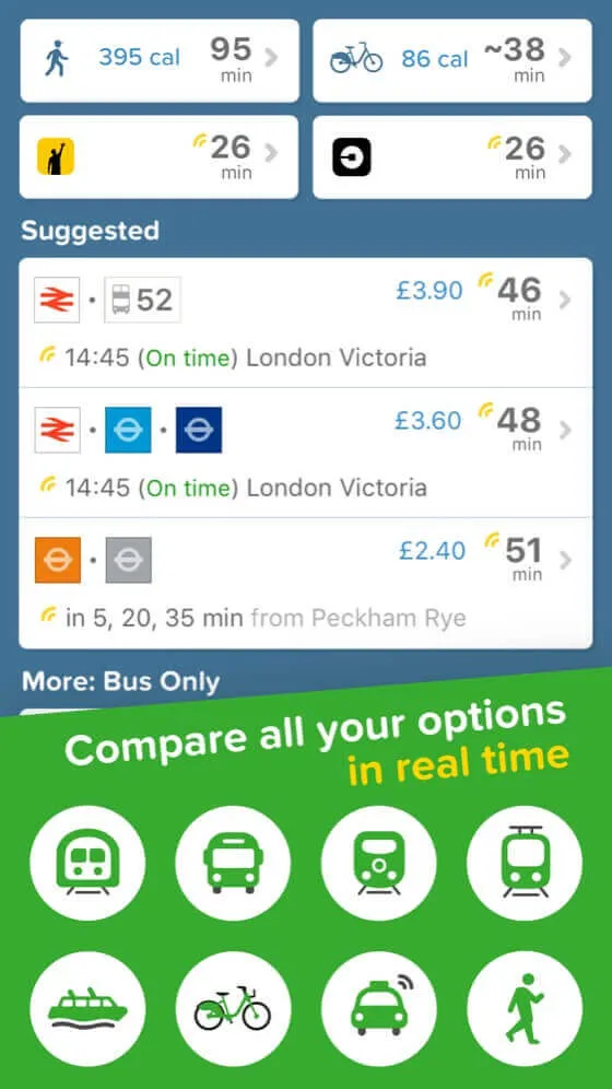 Citymapper London. App Screenshot.