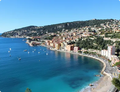 Vue sur la baie de Villefranche-sur-Mer