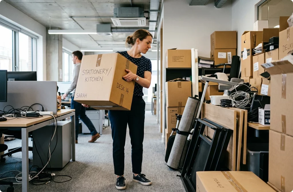 temporary storage when moving