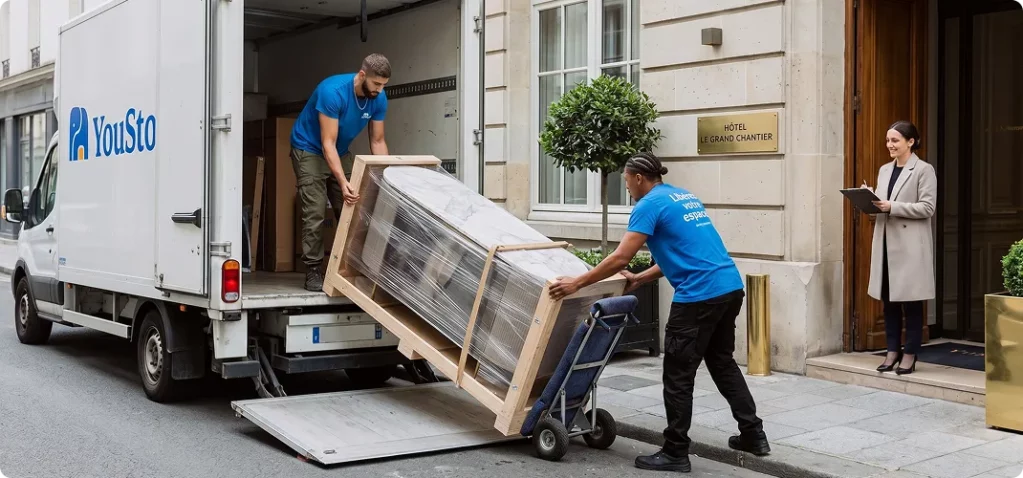 logistics furniture design delivery to site