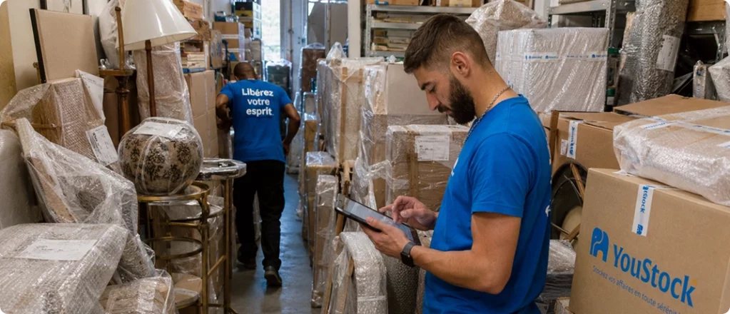stockage mobilier pendant travaux