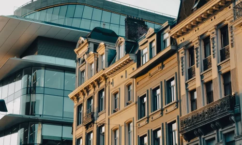 Façades de bâtiments belges